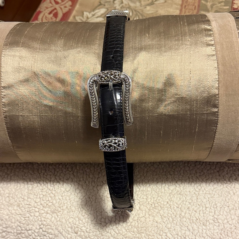 Brighton Black and Silver Women's Belt